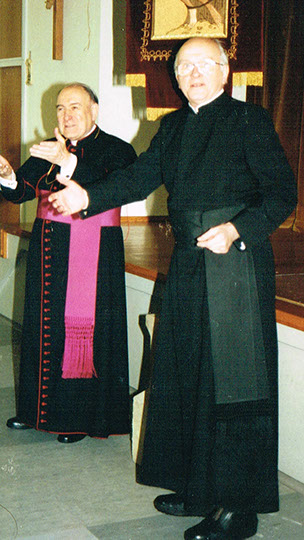 Bischof Rudolf Graber, Pfarrer Sparrer